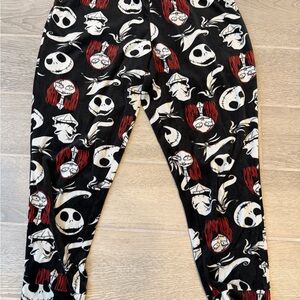 Disney The Nightmare Before Christmas Jack Skellington Sally Pajama Pants Size M